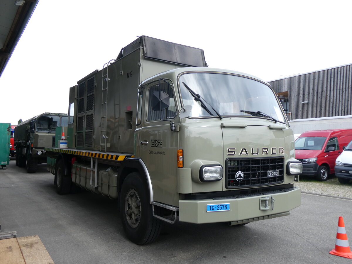 (262'033) - EKZ, Zrich - TG 2578 - Saurer am 4. Mai 2024 in Attikon, Wegmller 