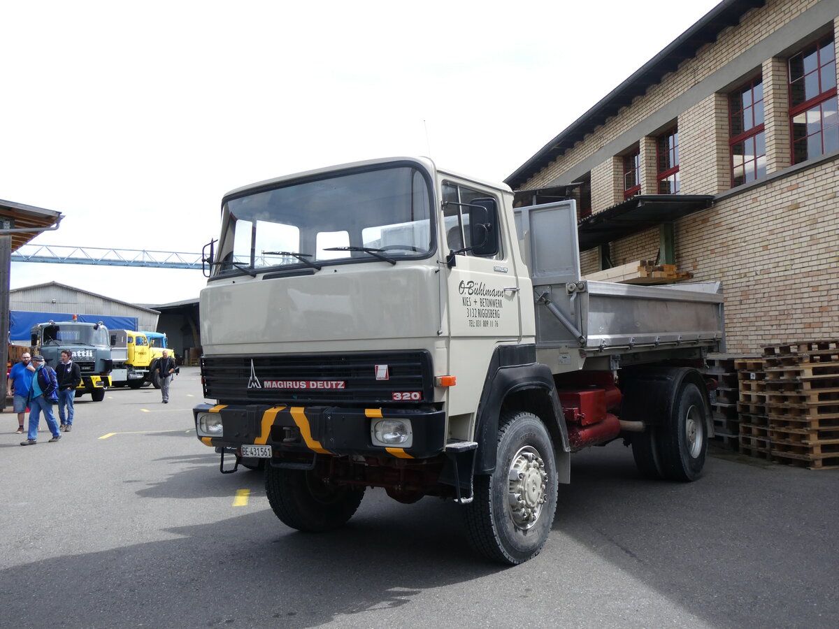 (262'087) - Bhlmann, Riggisberg - BE 431'561 - Magirus-Deutz am 4. Mai 2024 in Attikon, Wegmller