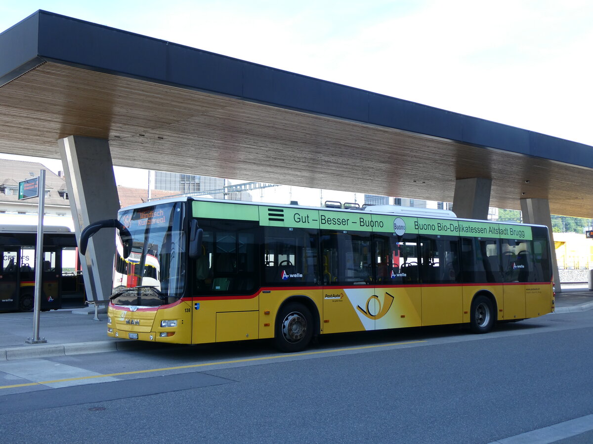 (262'310) - Voegtlin-Meyer, Brugg - Nr. 138/AG 462'138/PID 10'629 - MAN am 12. Mai 2024 beim Bahnhof Brugg