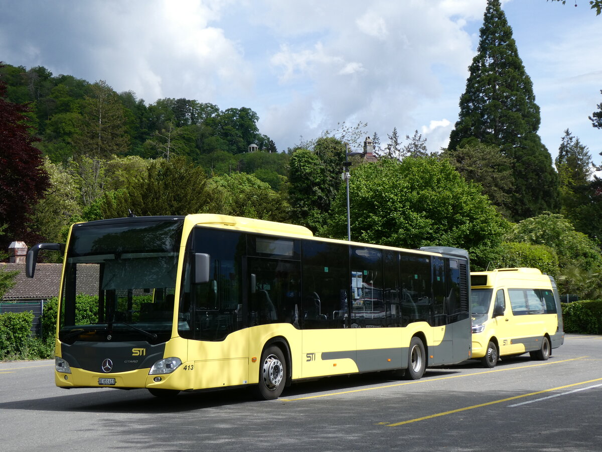 (262'369) - STI Thun - Nr. 413/BE 851'413 - Mercedes am 14. Mai 2024 bei der Schifflndte Thun