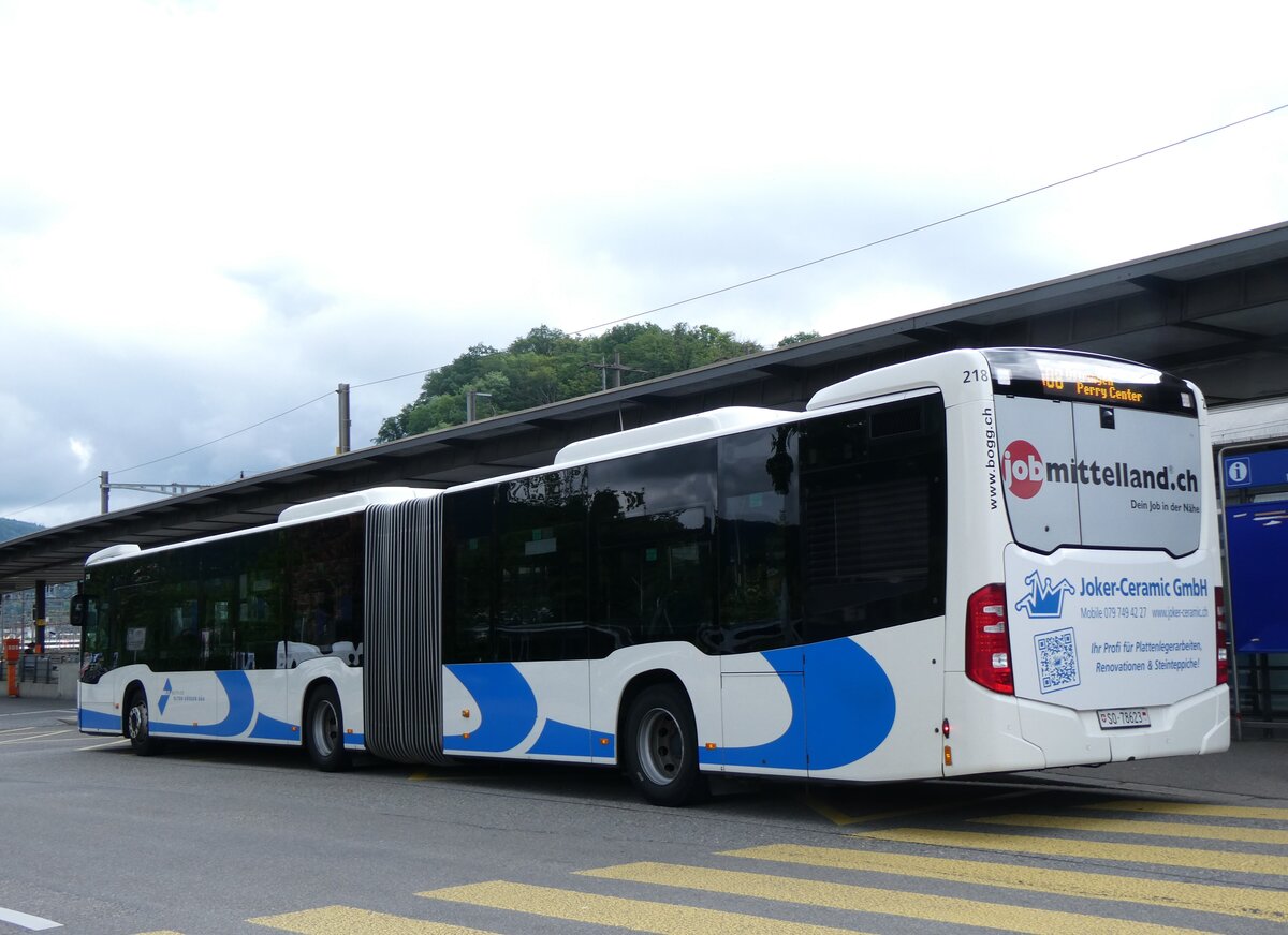 (262'412) - BOGG Wangen b.O. - Nr. 218/SO 78'623 - Mercedes am 16. Mai 2024 beim Bahnhof Olten