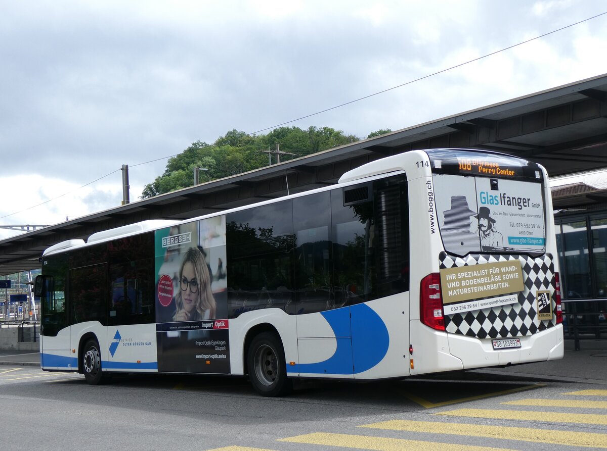 (262'436) - BOGG Wangen b.O. - Nr. 114/SO 103'993 - Mercedes am 16. Mai 2024 beim Bahnhof Olten