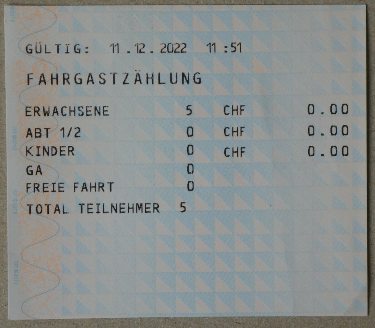 (262'743) - LLB-Fahrgastzhlung vom 11. Dezember 2022 am 19. Mai 2024 in Thun
