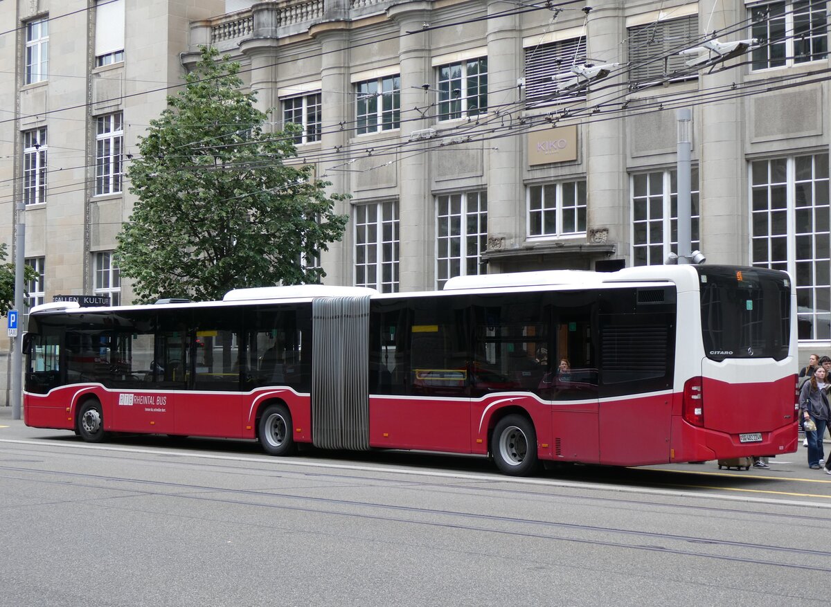 (262'865) - RTB Altsttten - Nr. 928/SG 482'228 - Mercedes (ex Wiener Linien, A-Wien Nr. 8740) am 24. Mai 2024 beim Bahnhof St. Gallen