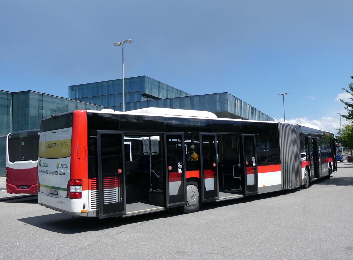 (262'884) - St. Gallerbus, St. Gallen - Nr. 288/SG 198'288 - MAN am 24. Mai 2024 beim Bahnhof Rorschach