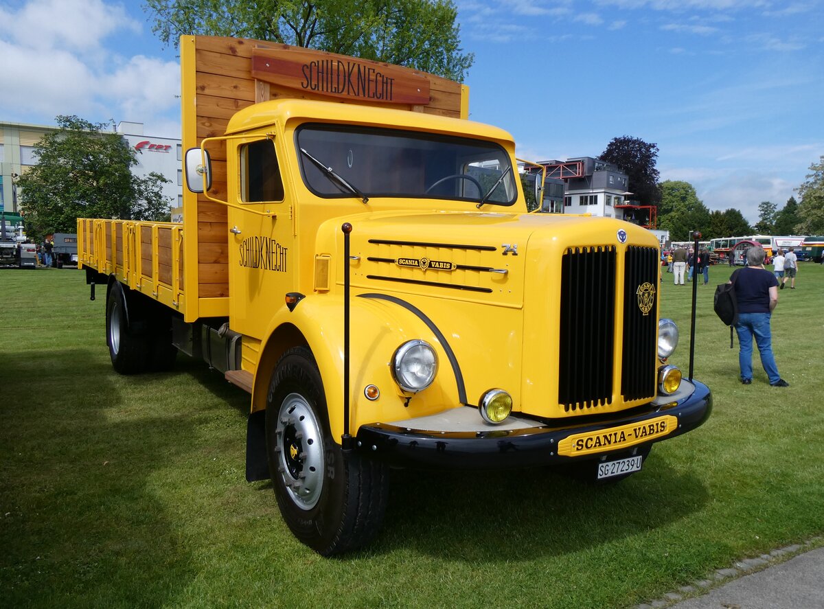 (262'942) - Schildknecht - SG 27'239 U - Scania-Vabis am 25. Mai 2024 in Arbon, Arbon Classics