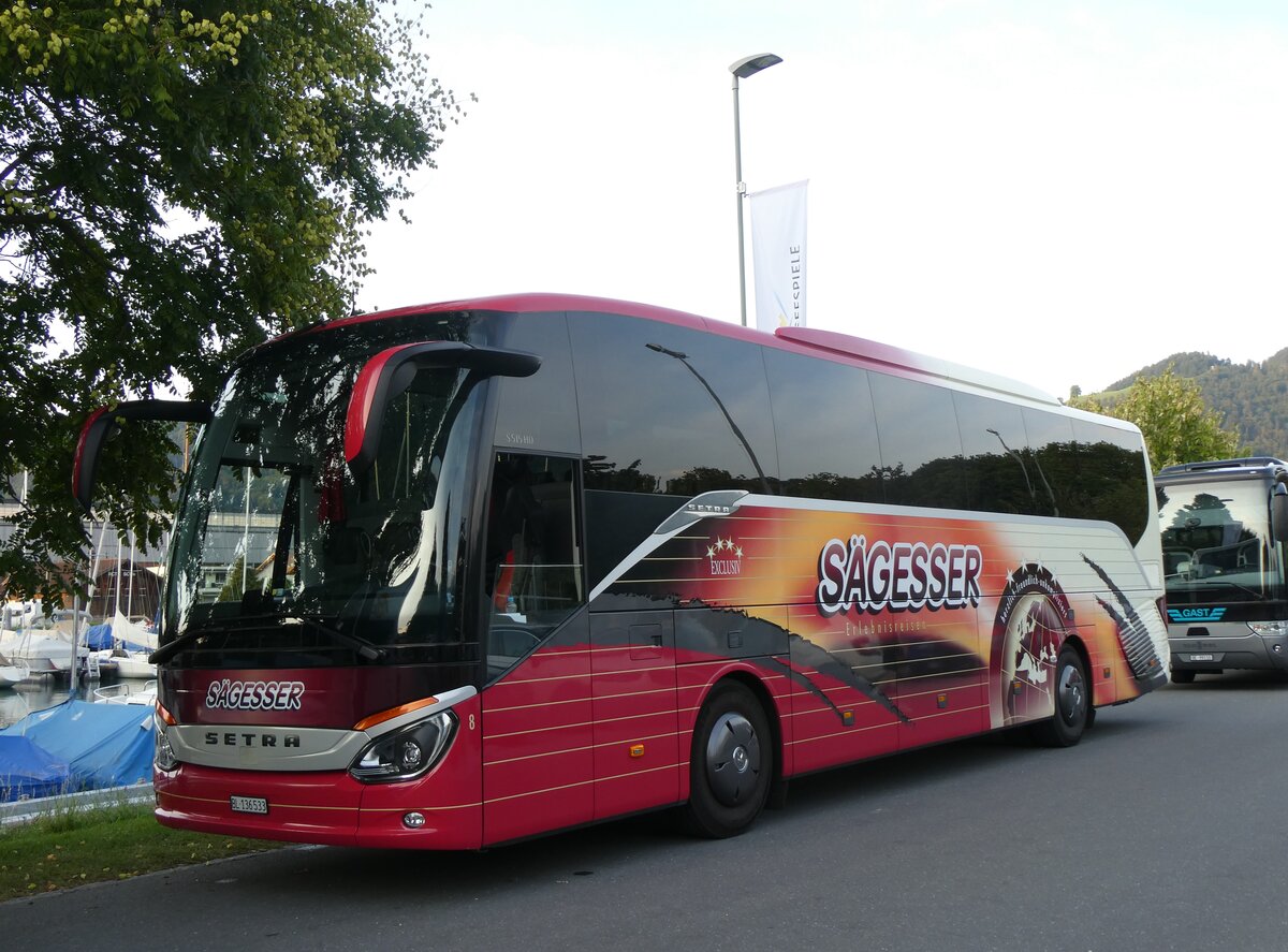 (265'460) - Sgesser, Wintersingen - Nr. 8/BL 136'533 - Setra am 7. August 2024 in Thun, Strandbad