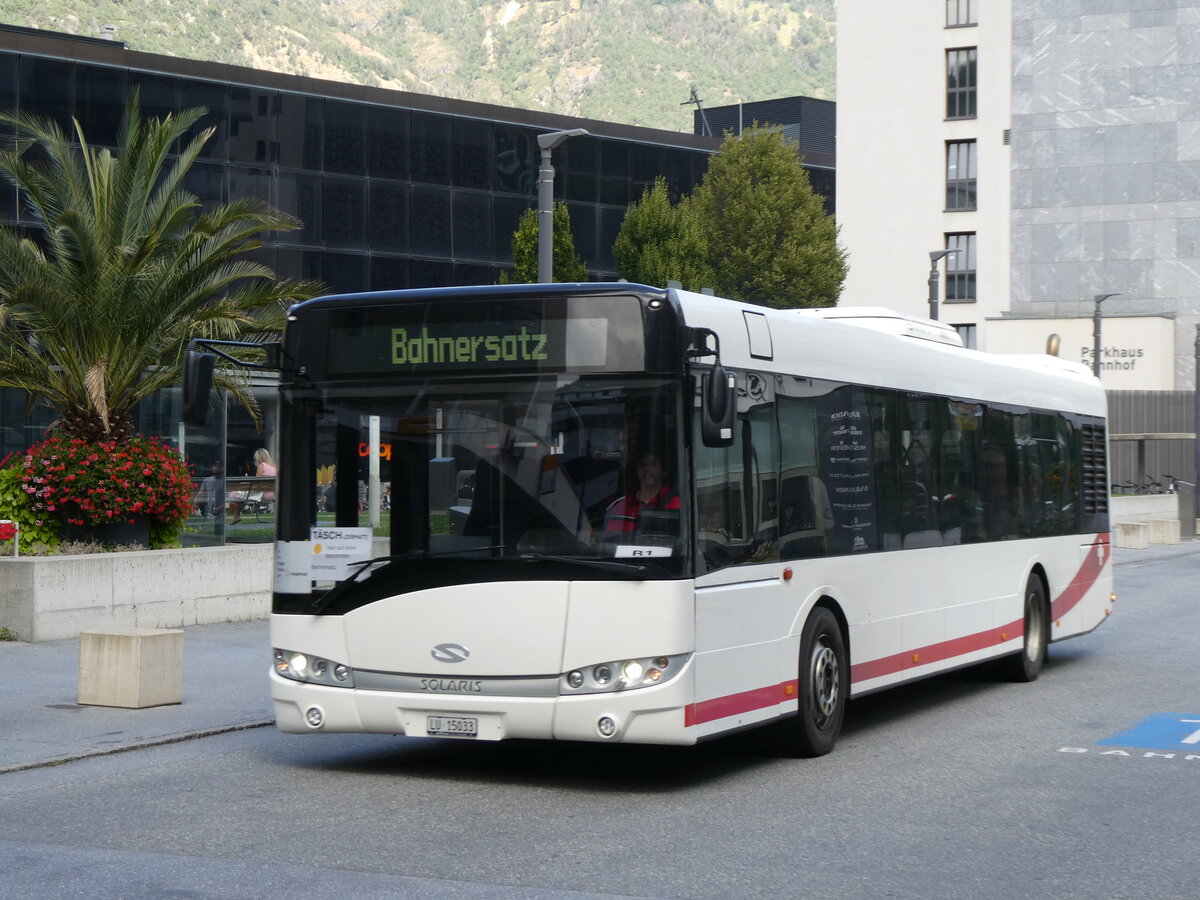 (265'734) - ARAG Ruswil - Nr. 29/LU 15'033 - Solaris am 16. August 2024 beim Bahnhof Visp