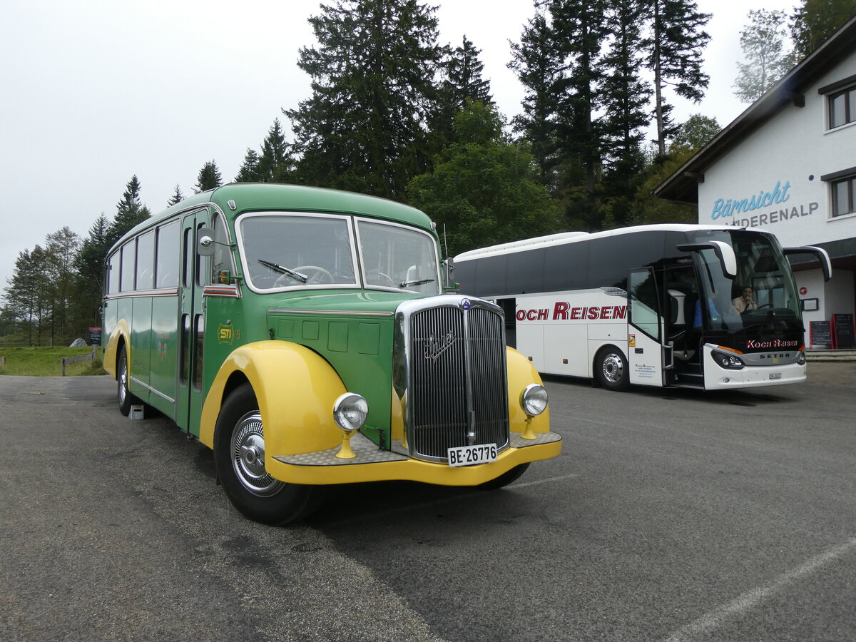 (266'659) - STI Thun - Nr. 15/BE 26'776 - Saurer/Gangloff (ex AvH Heimenschwand Nr. 5) am 5. September 2024 auf der Lderenalp