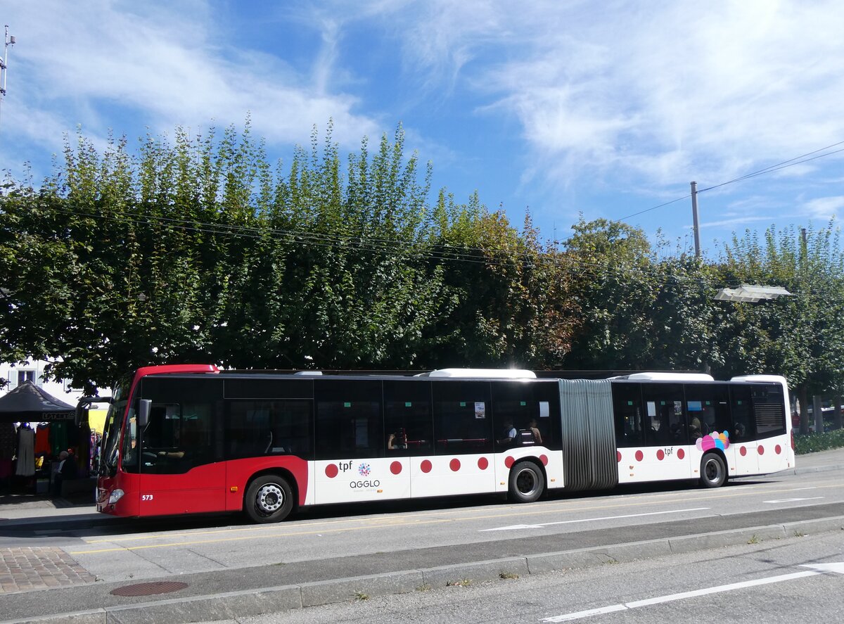 (266'820) - TPF Fribourg - Nr. 573/FR 300'434 - Mercedes am 7. September 2024 in Fribourg, Place Georges Python