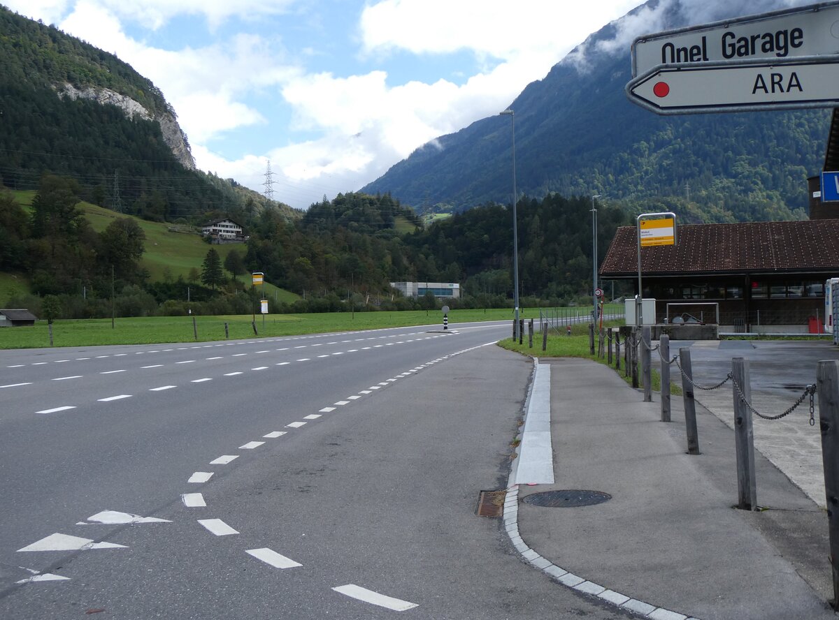 (266'895) - PostAuto-Haltestellen am 10. September 2024 in Innertkirchen, Winkel