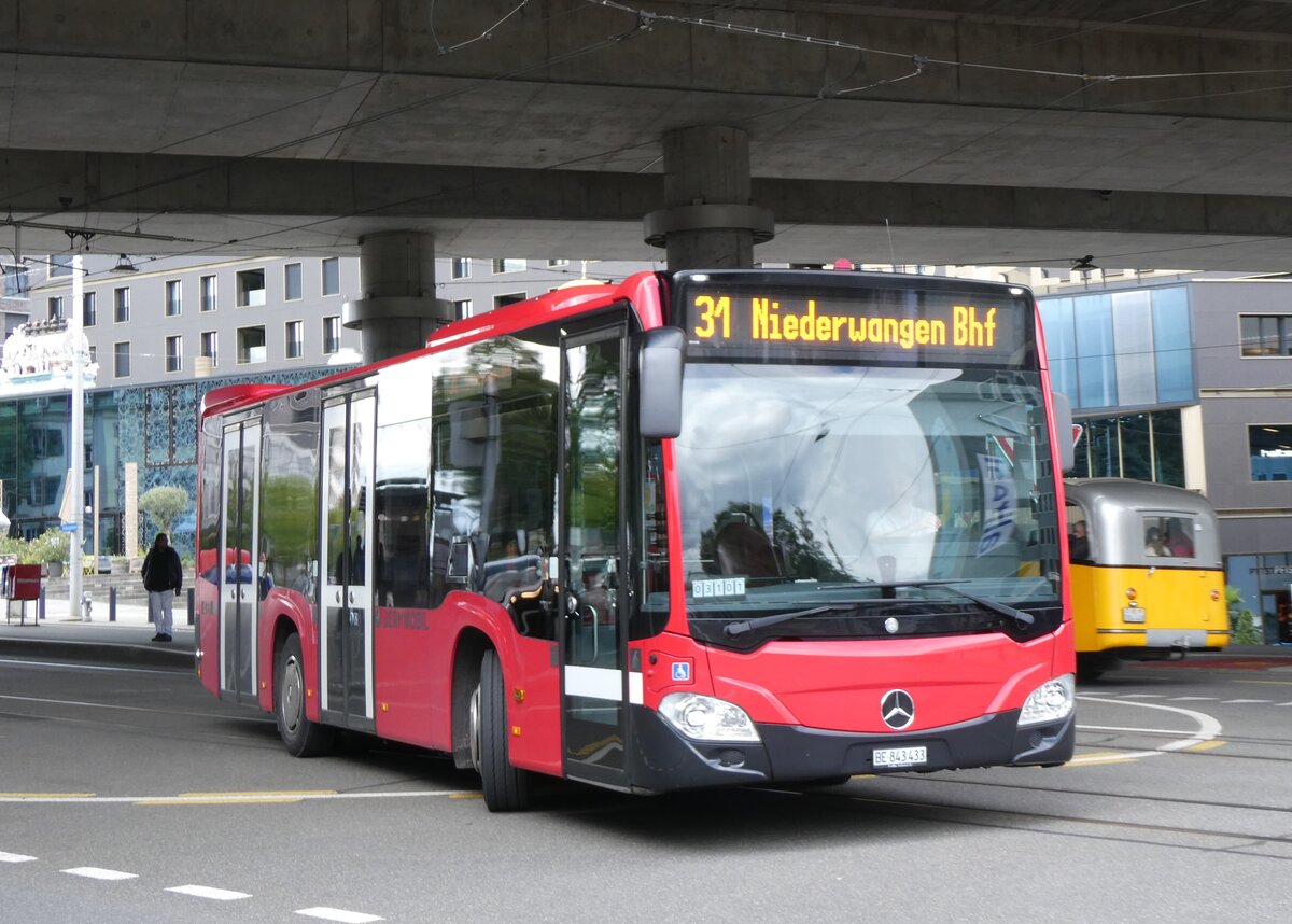 (266'998) - Bernmobil, Bern - Nr. 433/BE 843'433 - Mercedes am 14. September 2024 beim Bahnhof Bern Europaplatz 