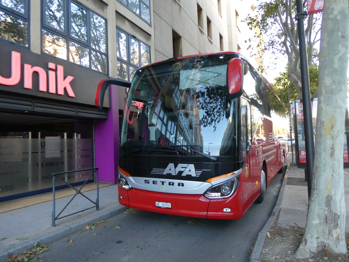 (267'057) - Aus der Schweiz: AFA Adelboden - Nr. 15/BE 26'702 - Setra am 15. September 2024 in Perpignan, Htel Ibis Styles