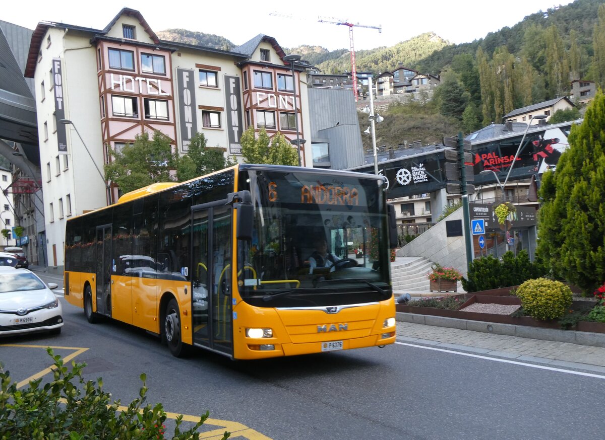 (267'147) - Coopalsa, Andorra la Vella - P6376 - MAN am 17. September 2024 in La Massana, Centre de la Vila