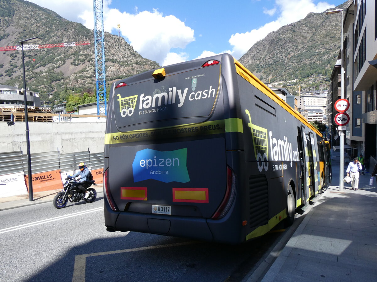 (267'291) - Nadal, Andorra la Vella - N3117 - Iveco am 19. September 2024 in Andorra la Vella, La Uni