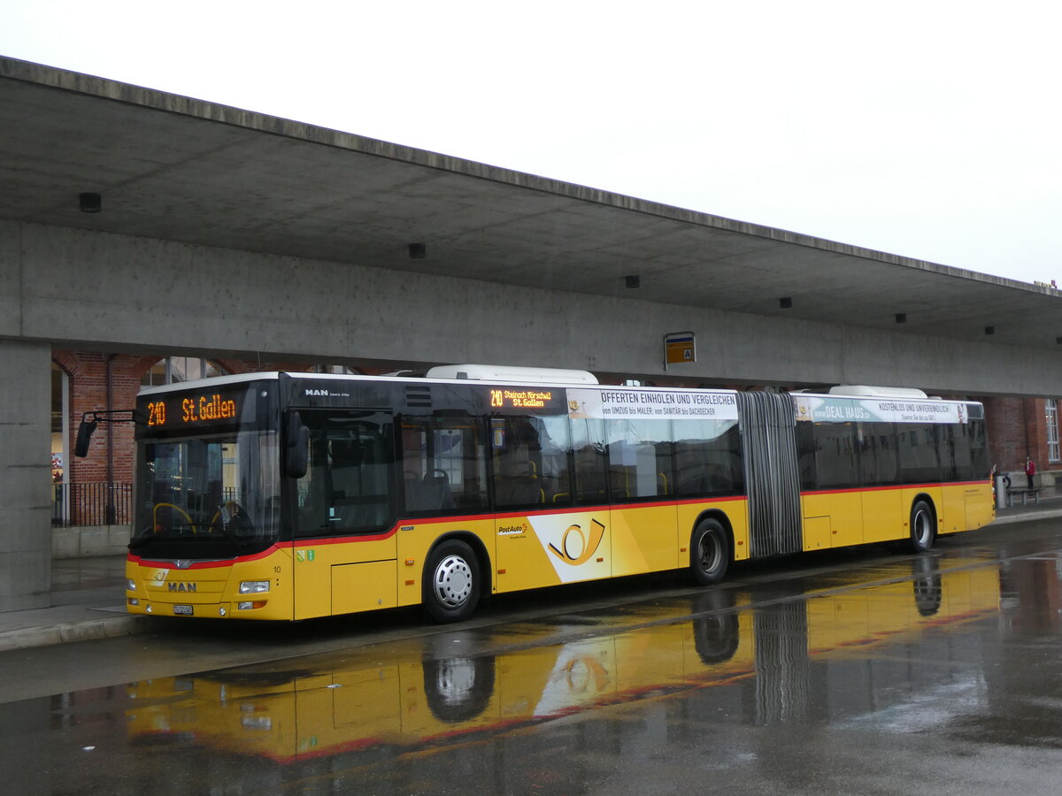 (269'414) - Eurobus, Arbon - Nr. 10/TG 121'045/PID 10'451 - MAN am 28. November 2024 in Arbon, Bushof
