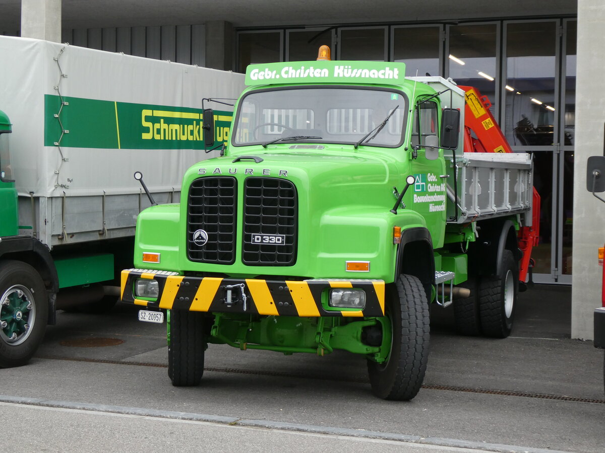 (272'941) - Christen, Kssnacht - SZ 20'957 - Saurer am 15. Mrz 2025 in Derendingen, Enter