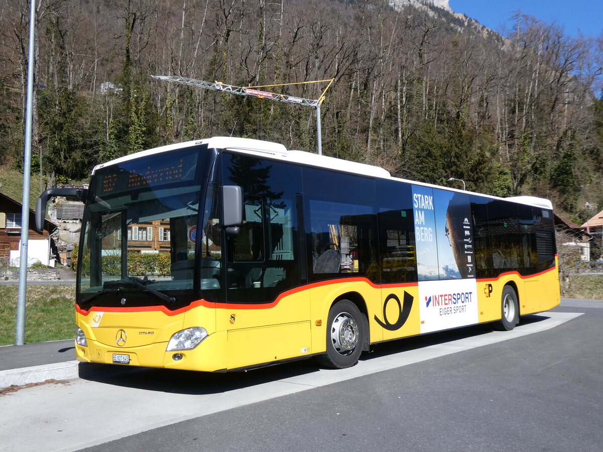 (273'102) - PostAuto Bern - BE 827'645/PID 11'426 - Mercedes am 20. Mrz 2025 in Ringgenberg, Sge