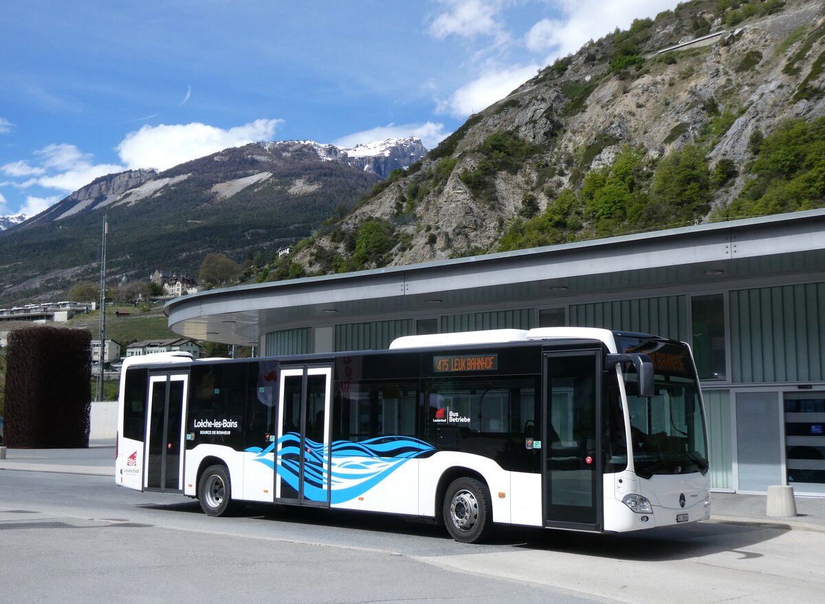 (274'004) - LBB Susten - Nr. 6/VS 38'006 - Mercedes am 14. April 2025 beim Bahnhof Leuk