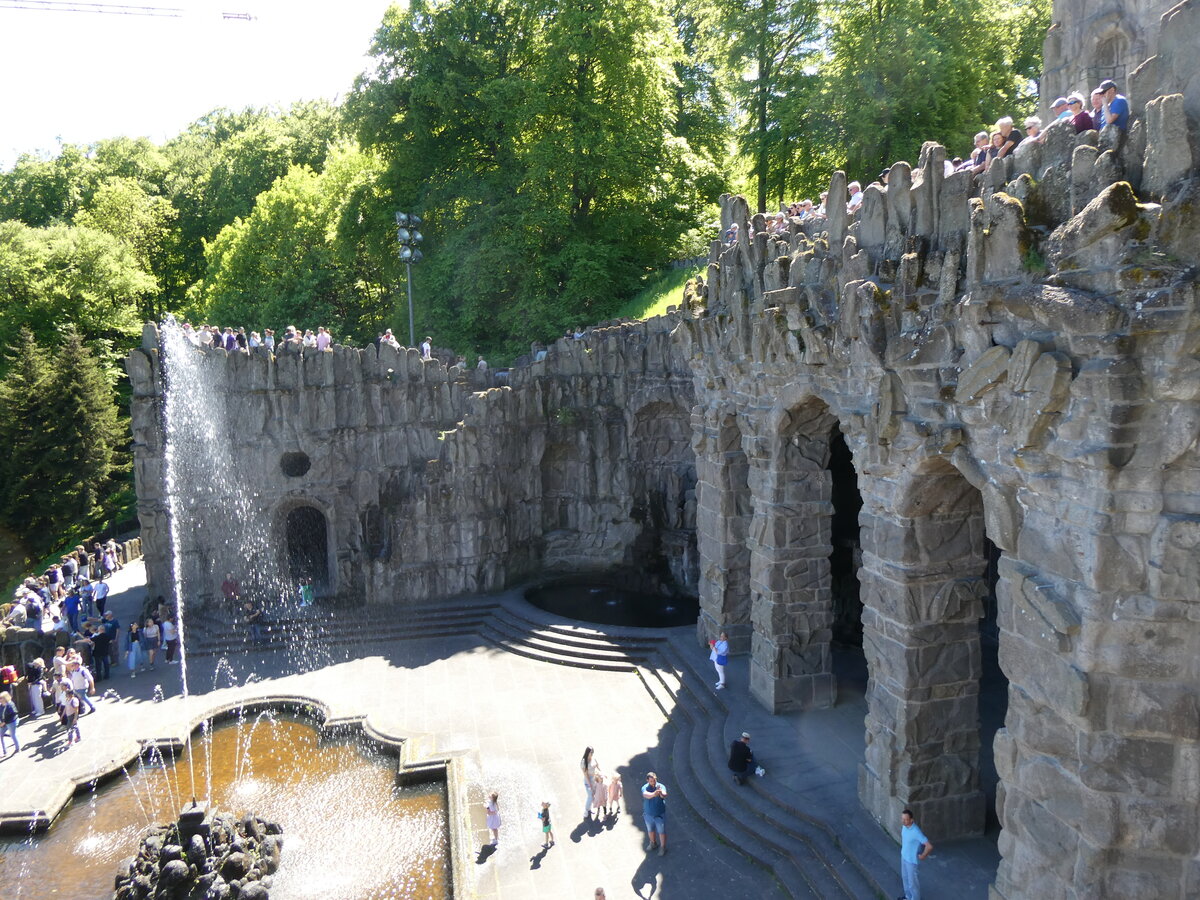 (275'417) - Wasserspiele Bergpark Wilhelmshhe am 11. Mai 2025 in Bad Wilhelmshhe