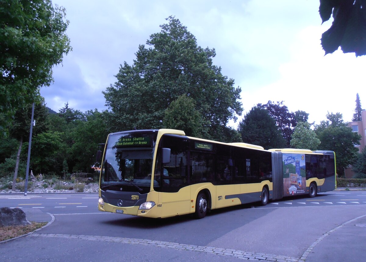 (277'688) - STI Thun - Nr. 168/BE 752'168 - Mercedes am 7. Juli 2025 in Thun, Klosestrasse