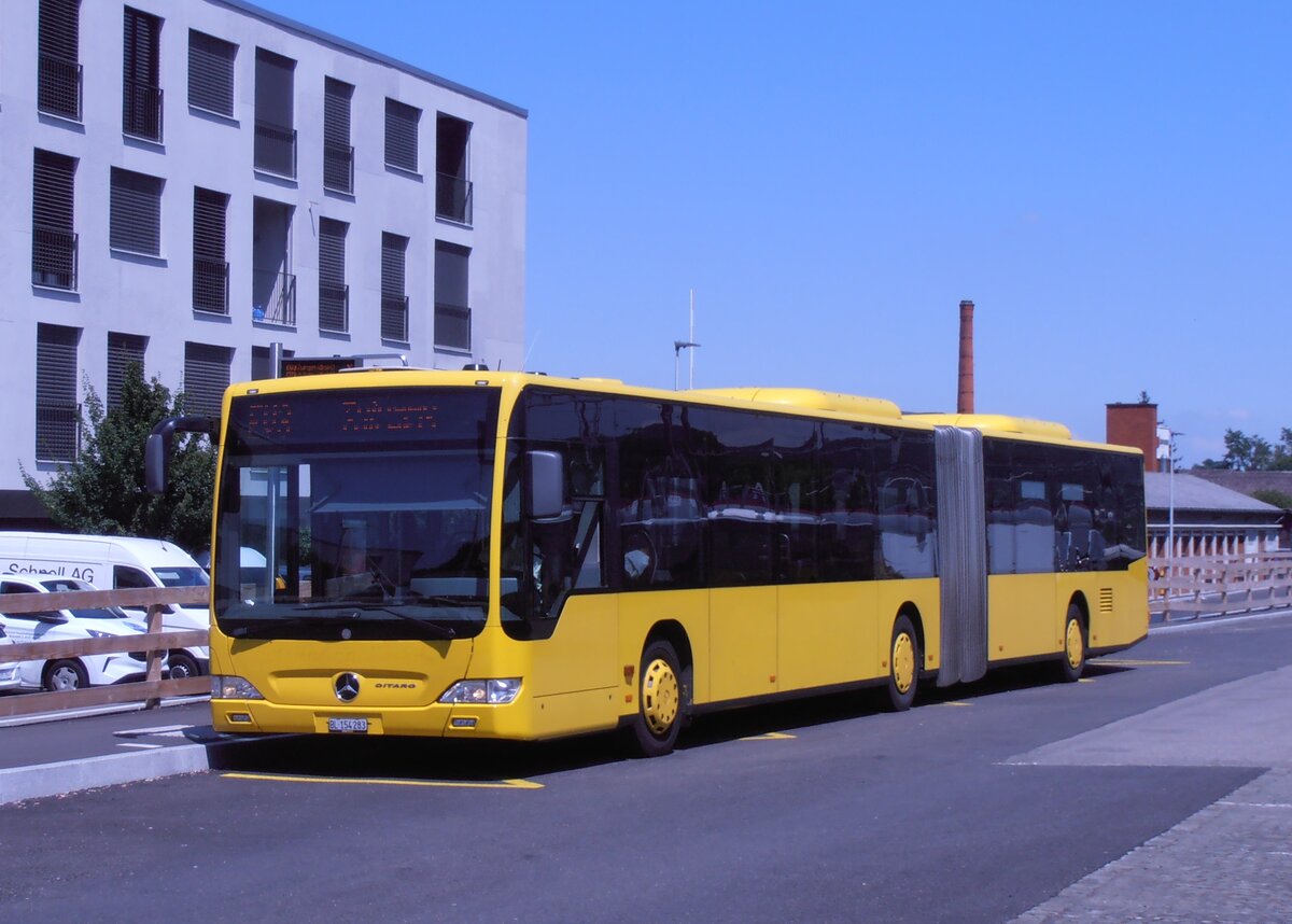 (277'779) - PostAuto Nordschweiz - BL 154'283/PID 12'419 - Mercedes (ex AAGL Liestal Nr. 98) am 11. Juli 2025 beim Bahnhof Aesch