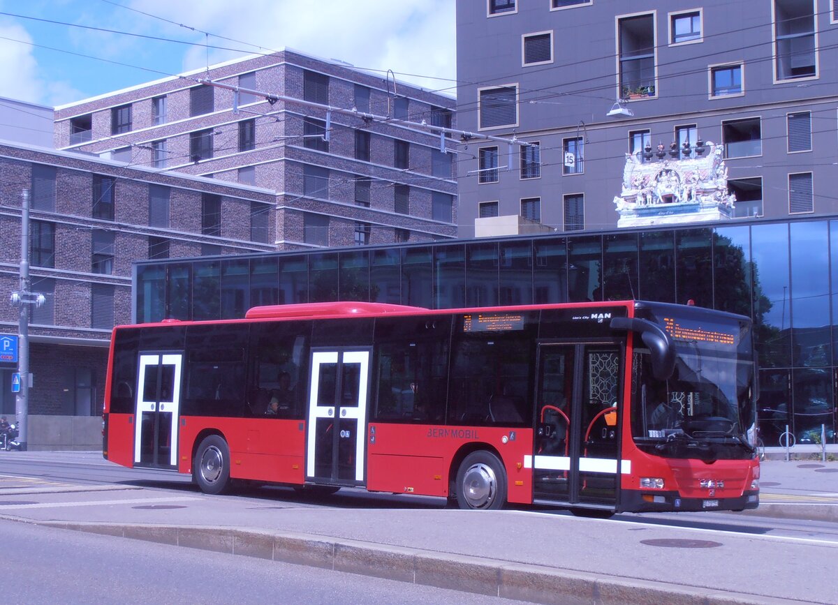 (277'896) - Bernmobil, Bern - Nr. 153/BE 716'153 - MAN am 17. Juli 2025 beim Bahnhof Bern Europaplatz