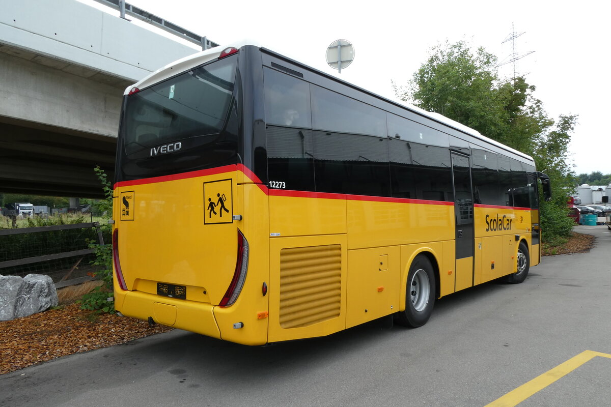 (278'081) - CarPostal Ouest - PID 12'273 - Iveco am 27. Juli 2025 in Kerzers, Interbus