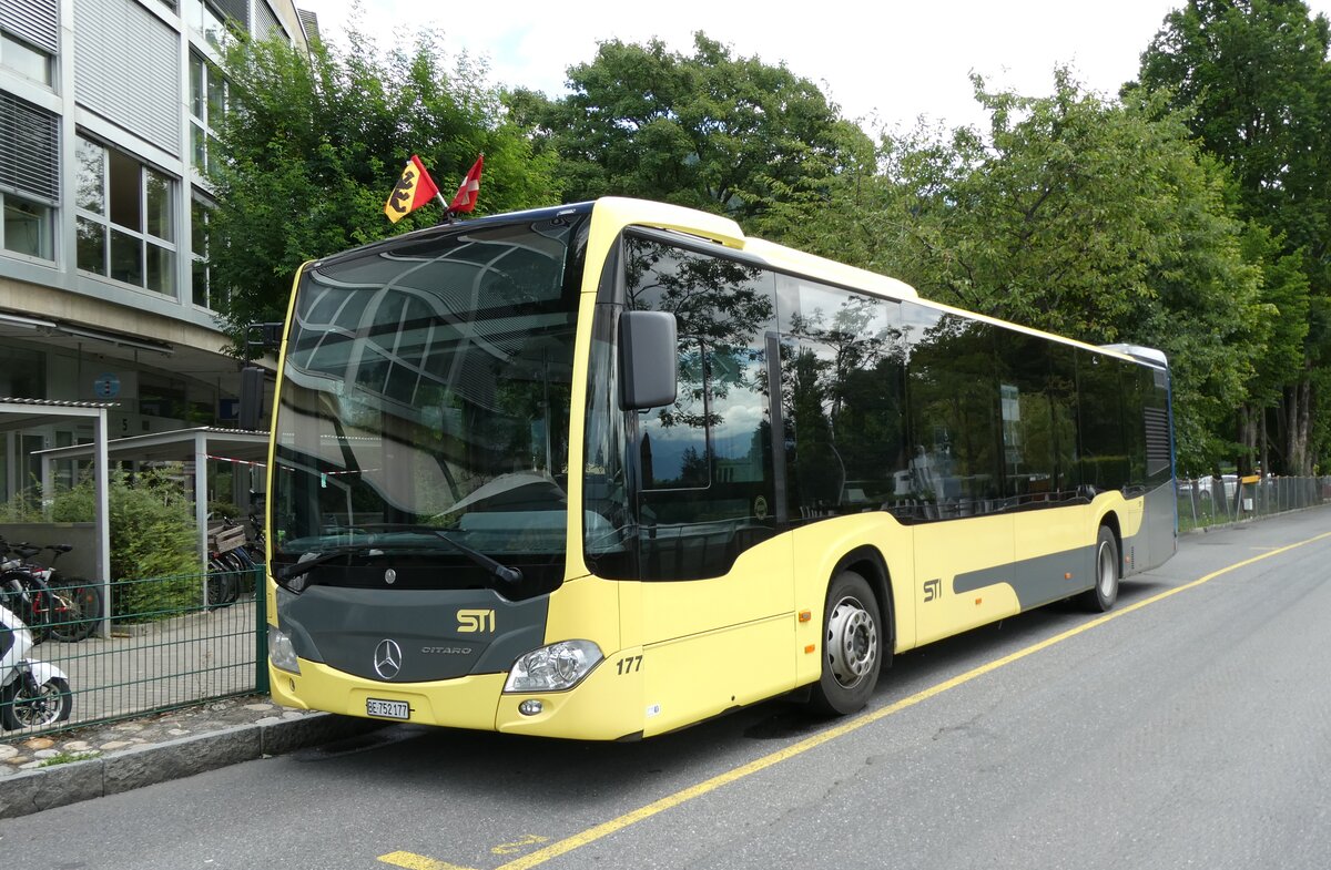 (278'254) - STI Thun - Nr. 177/BE 752'177 - Mercedes am 31. Juli 2025 bei der Schifflndte Thun