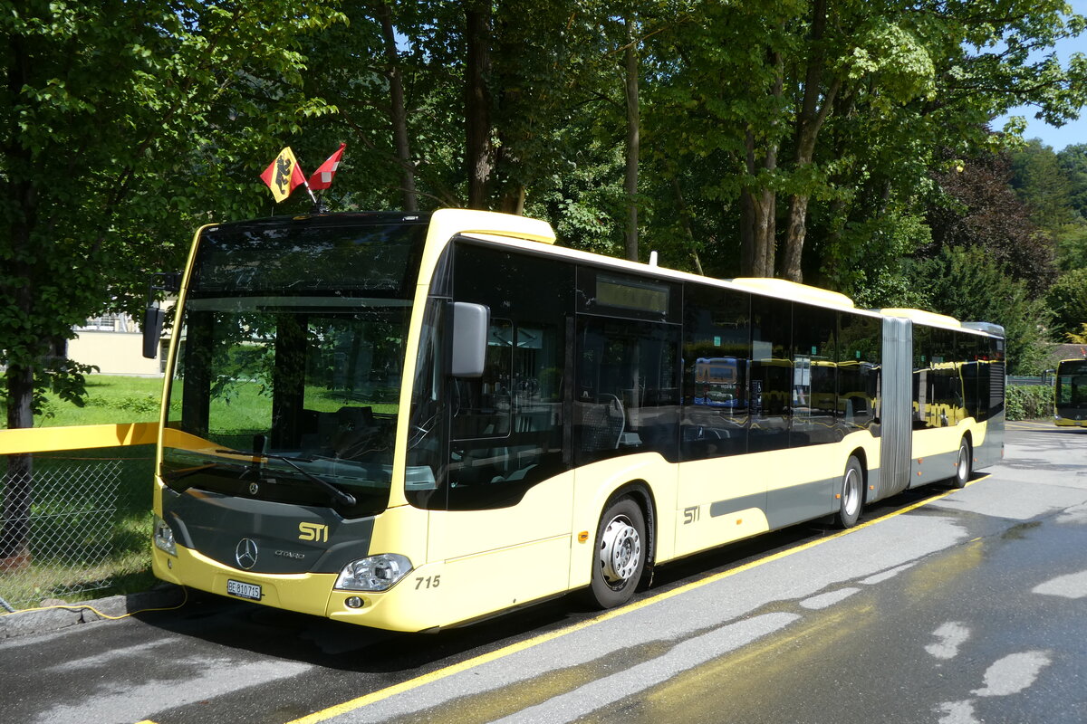 (278'413) - STI Thun - Nr. 715/BE 810'715 - Mercedes am 2. August 2025 bei der Schifflndte Thun