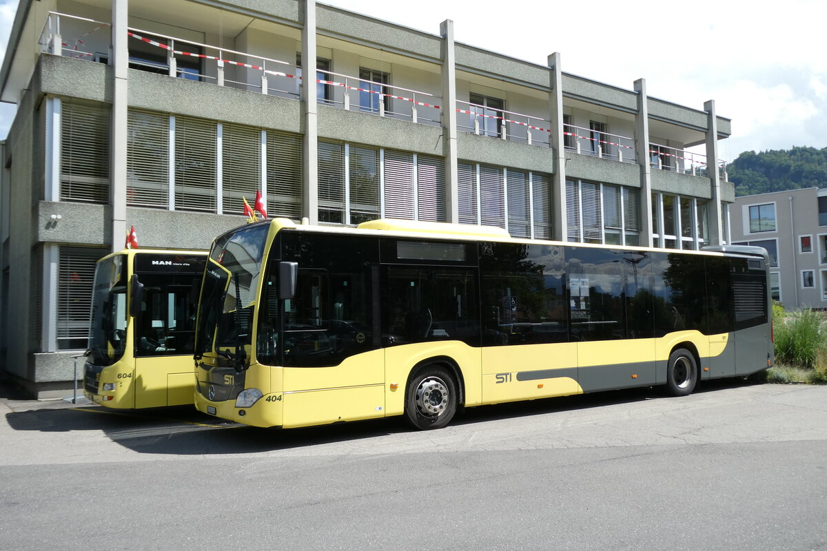 (278'431) - STI Thun - Nr. 404/BE 523'404 - Mercedes am 3. August 2025 in Thun, Garage