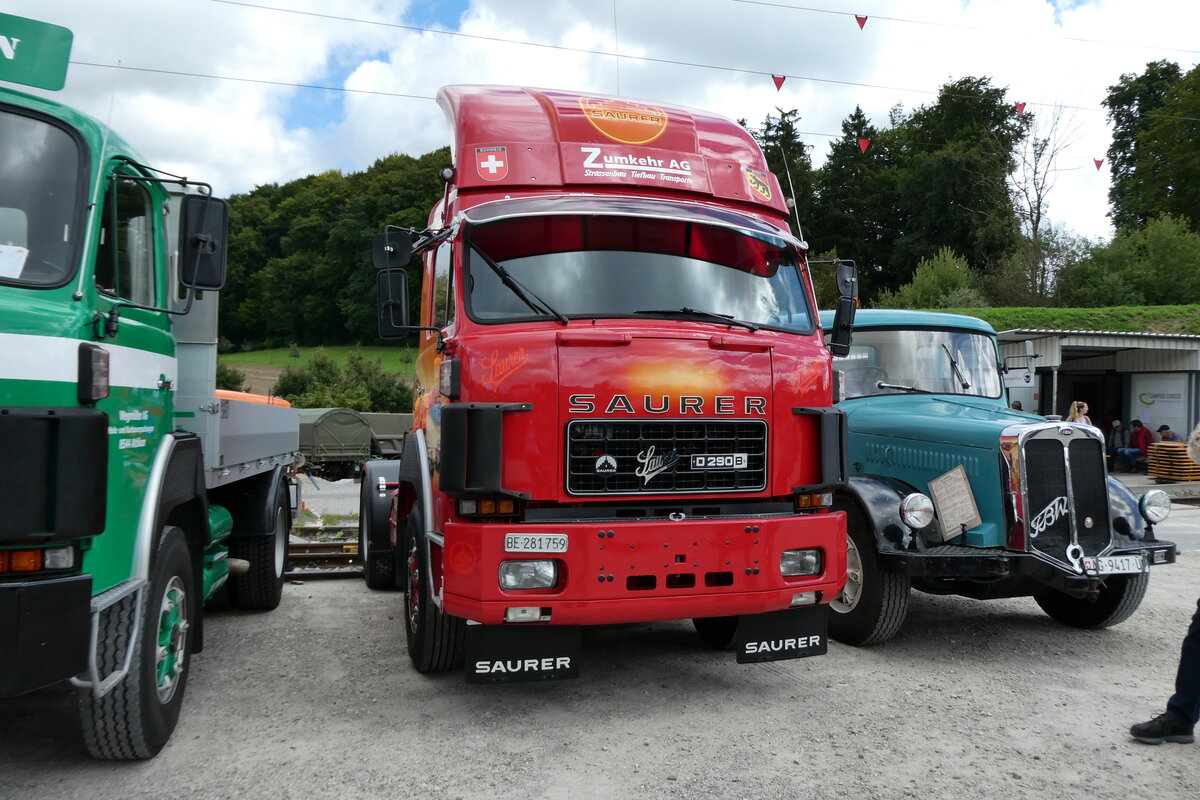 (279'704) - Zumkehr, Frutigen - BE 281'759 - Saurer am 30. August 2025 in Oberkirch, CAMPUS Sursee