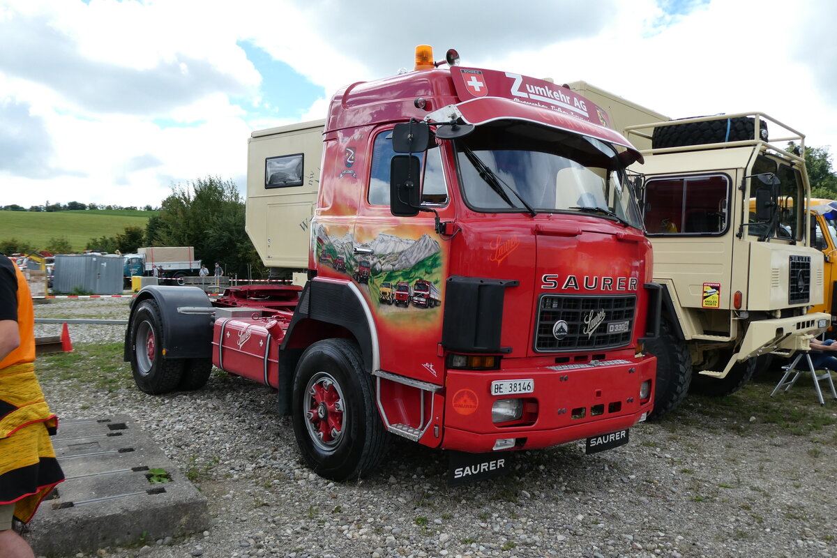 (279'709) - Zumkehr, Frutigen - BE 38'146 - Saurer am 30. August 2025 in Oberkirch, CAMPUS Sursee