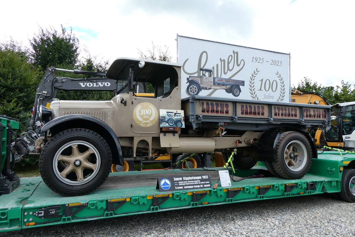 (279'722) - Lorenz, Lyssach - Saurer am 30. August 2025 in Oberkirch, CAMPUS Sursee