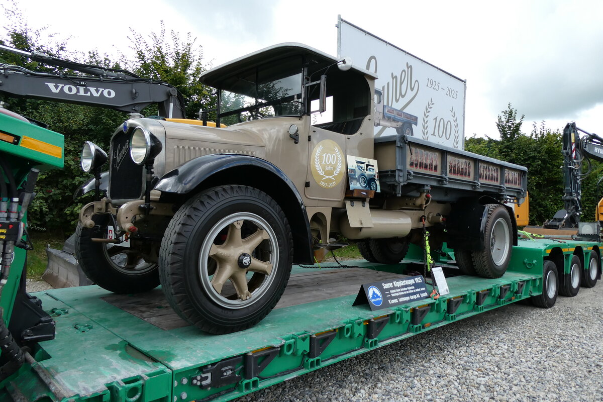 (279'723) - Lorenz, Lyssach - Saurer am 30. August 2025 in Oberkirch, CAMPUS Sursee
