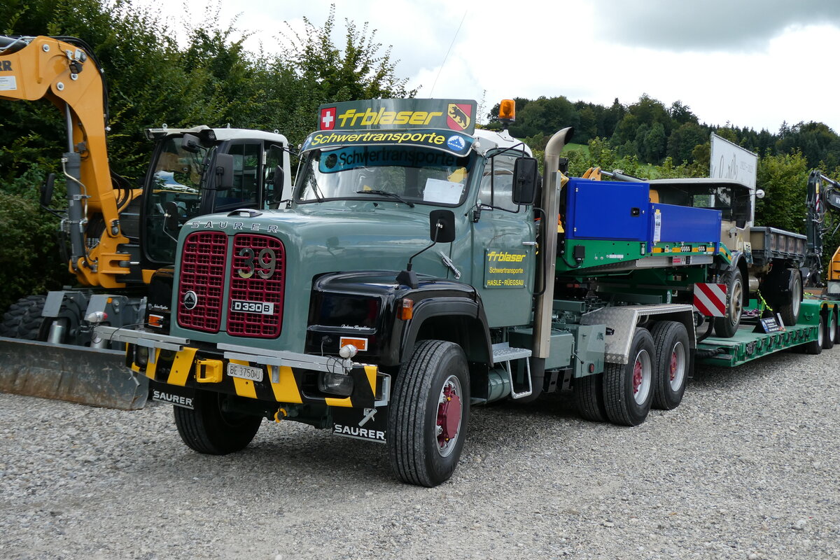 (279'724) - Blaser, Hasle-R�egsau - Nr. 39/BE 3750 U - Saurer am 30. August 2025 in Oberkirch, CAMPUS Sursee