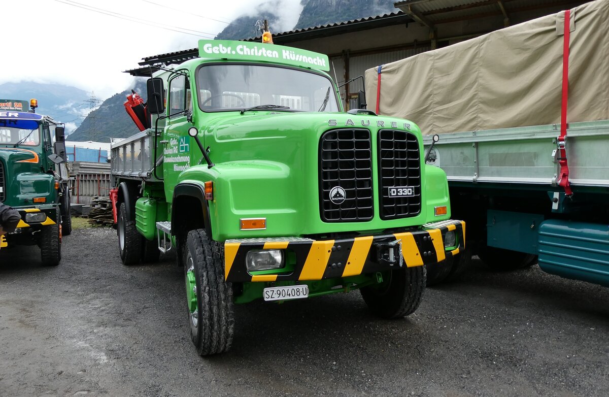 (280'368) - Christen, K�snacht - SZ 90'408 U - Saurer am 13. September 2025 in Iragna, Riviera