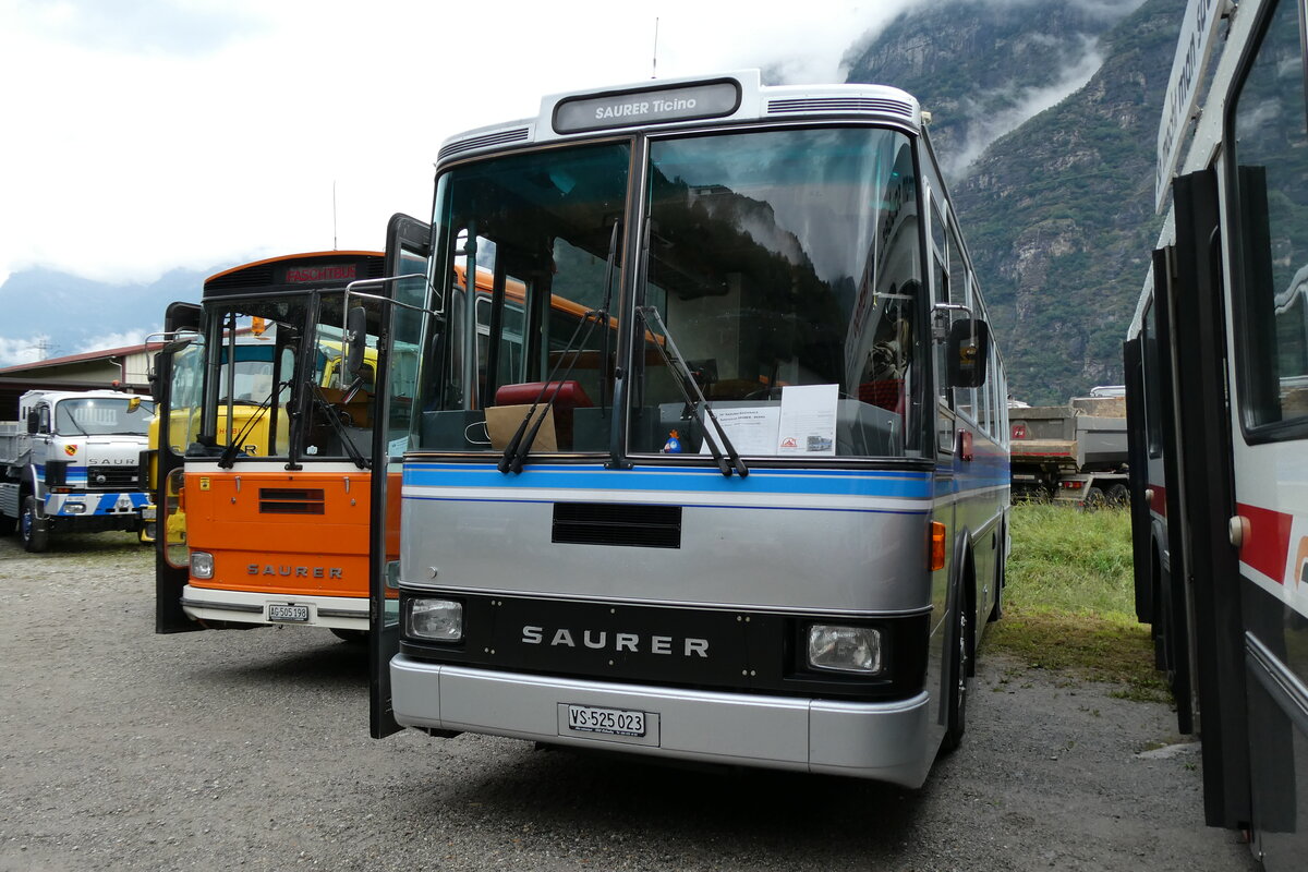 (280'371) - Pralong, Euseigne - VS 525'023 - Saurer/Lauber (ex Osterholt, Veysonnaz; ex SAPJV, L'Isle Nr. 70/PID 1302) am 13. September 2025 in Iragna, Riviera (280'371) - Pralong, Euseigne - VS 525'023 - Saurer/Lauber (ex Osterholt, Veysonnaz; ex SAPJV, L'Isle Nr. 70/PID 1302) am 13. September 2025 in Iragna, Riviera