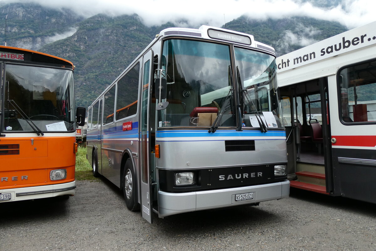 (280'374) - Pralong, Euseigne - VS 525'023 - Saurer/Lauber (ex Osterholt, Veysonnaz; ex SAPJV, L'Isle Nr. 70/PID 1302) am 13. September 2025 in Iragna, Riviera (280'374) - Pralong, Euseigne - VS 525'023 - Saurer/Lauber (ex Osterholt, Veysonnaz; ex SAPJV, L'Isle Nr. 70/PID 1302) am 13. September 2025 in Iragna, Riviera