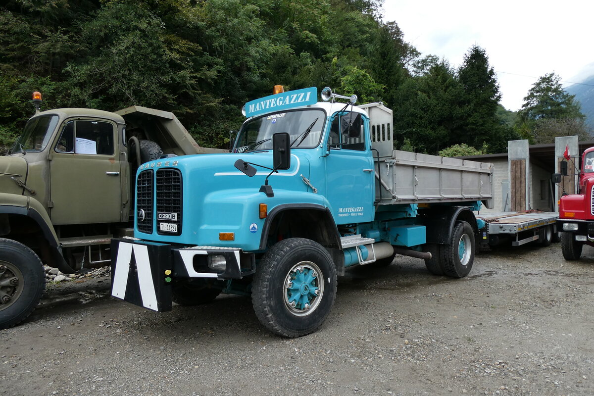 (280'376) - Mantegazzi, Riva S. Vitale - TI 11'321 - Saurer am 13. September 2025 in Iragna, Riviera