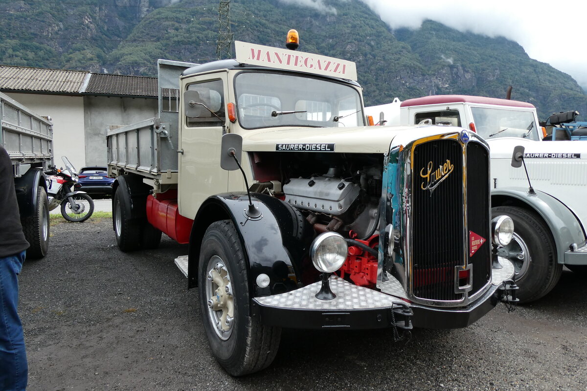 (280'388) - Mantegazzi, Riva S. Vitale - Saurer am 13. September 2025 in Iragna, Riviera
