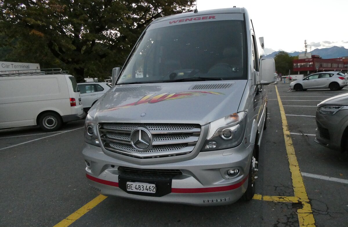 (280'417) - Wenger, Interlaken - Nr. 2/BE 483'462 - Mercedes am 15. September 2025 in Thun, CarTerminal (280'417) - Wenger, Interlaken - Nr. 2/BE 483'462 - Mercedes am 15. September 2025 in Thun, CarTerminal