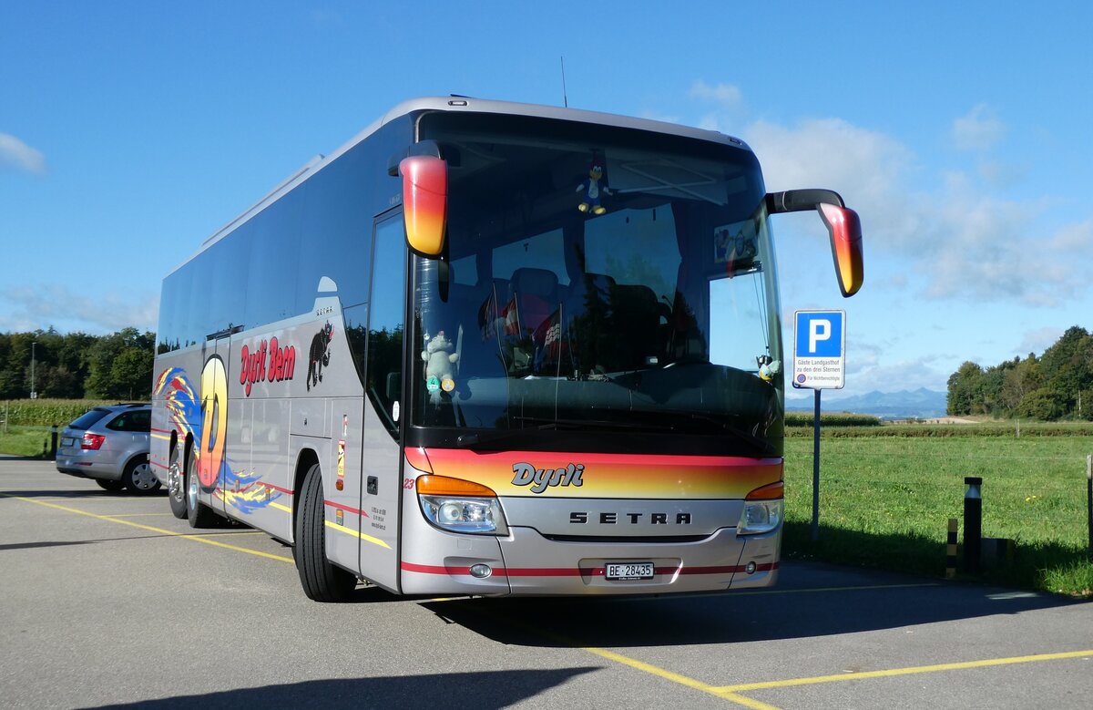 (280'422) - Dysli, Bern - Nr. 23/BE 28'435 - Setra am 15. September 2025 in Brunegg, Gasthof zu den 3 Sternen (280'422) - Dysli, Bern - Nr. 23/BE 28'435 - Setra am 15. September 2025 in Brunegg, Gasthof zu den 3 Sternen