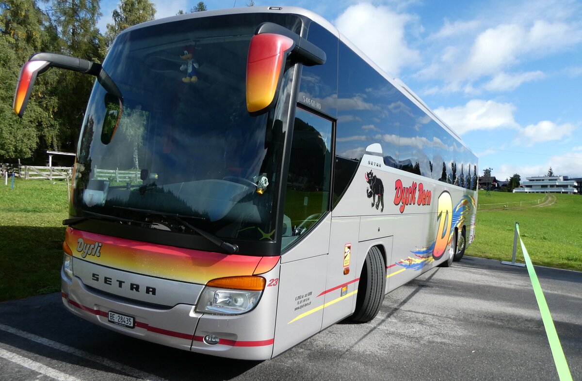 (280'427) - Aus der Schweiz: Dysli, Bern - Nr. 23/BE 28'435 - Setra am 16. September 2025 in Seefeld, Hotel Hochland (280'427) - Aus der Schweiz: Dysli, Bern - Nr. 23/BE 28'435 - Setra am 16. September 2025 in Seefeld, Hotel Hochland