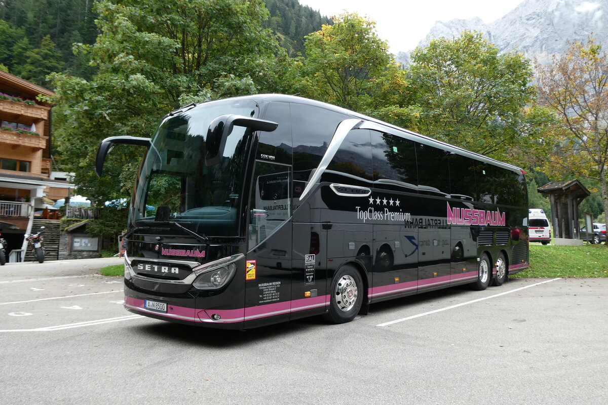 (280'476) - Aus Deutschland: Nussbaum, Augsburg - A-N 8500 - Setra am 17. September 2025 in Eng, Eng Alm (280'476) - Aus Deutschland: Nussbaum, Augsburg - A-N 8500 - Setra am 17. September 2025 in Eng, Eng Alm