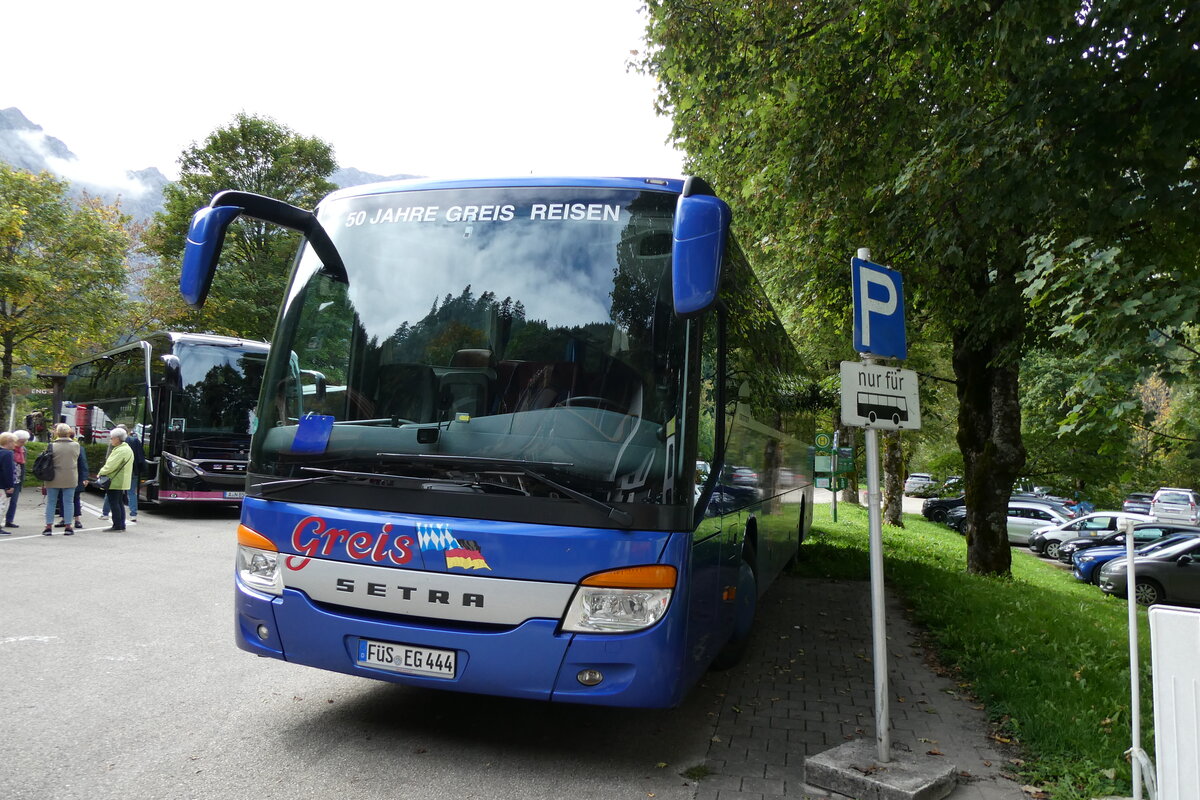 (280'502) - Aus Deutschland: Greis, Nesselwang - FÜS-EG 444 - Setra am 17. September 2025 in Eng, Eng Alm (280'502) - Aus Deutschland: Greis, Nesselwang - FÜS-EG 444 - Setra am 17. September 2025 in Eng, Eng Alm