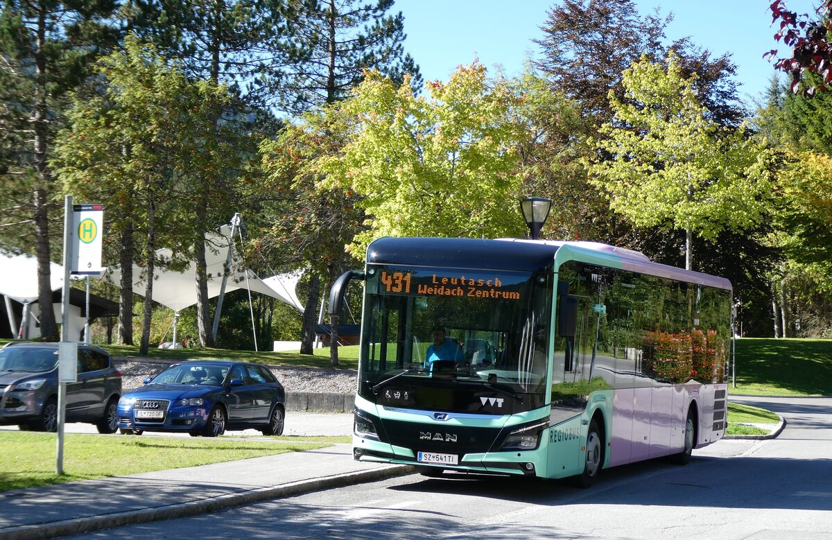 (280'603) - Breuss, Rankweil - Nr. 541/SZ 541 TI - MAN am 20. September 2025 in Leutasch, Weidach Zentrum (280'603) - Breuss, Rankweil - Nr. 541/SZ 541 TI - MAN am 20. September 2025 in Leutasch, Weidach Zentrum