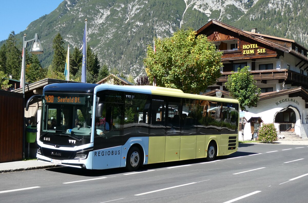 (280'606) - Breuss, Rankweil - Nr. 543/SZ 543 TI - MAN am 20. September 2025 in Leutasch, Weidach Zentrum (280'606) - Breuss, Rankweil - Nr. 543/SZ 543 TI - MAN am 20. September 2025 in Leutasch, Weidach Zentrum