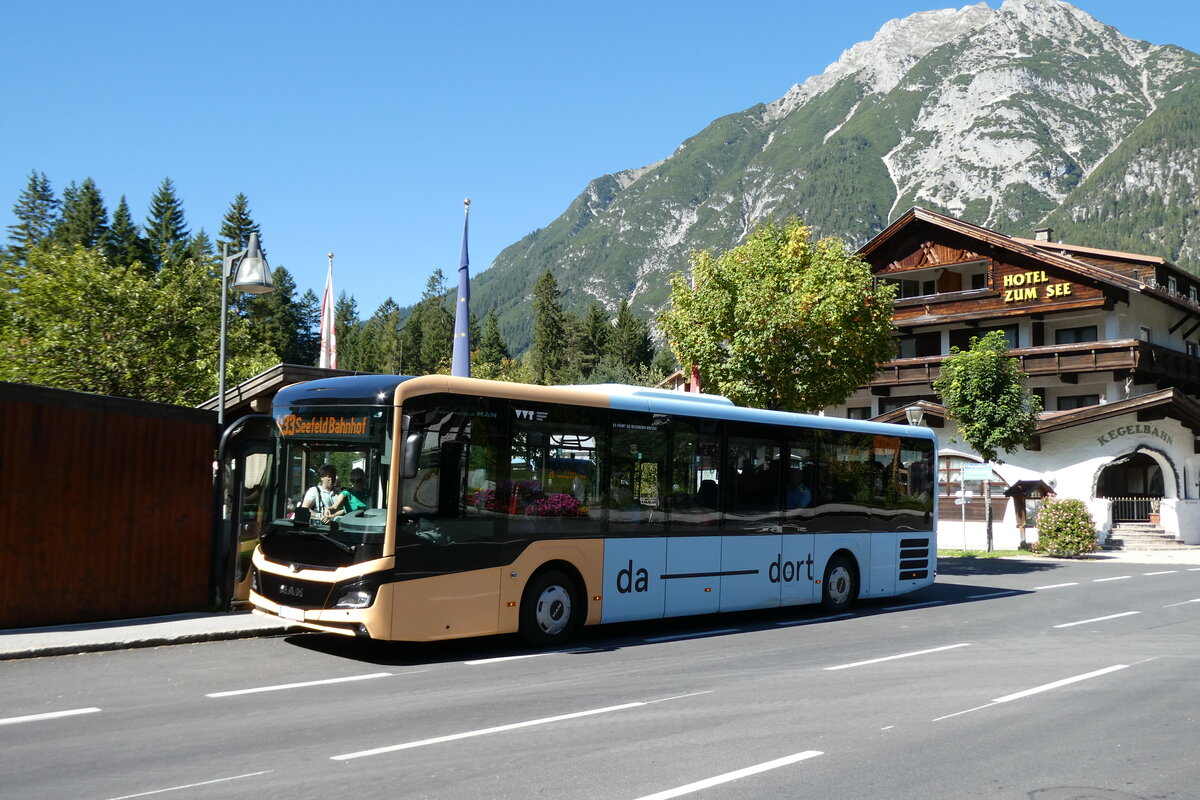 (280'611) - Breuss, Rankweil - Nr. 540/SZ 540 TI - MAN am 20. September 2025 in Leutasch, Weidach Zentrum (280'611) - Breuss, Rankweil - Nr. 540/SZ 540 TI - MAN am 20. September 2025 in Leutasch, Weidach Zentrum