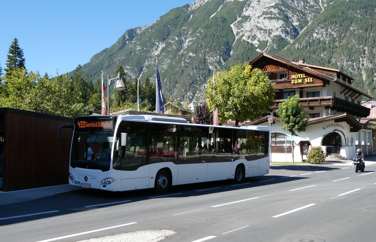 (280'613) - Breuss, Rankweil - I 6035 AW - Mercedes am 20. September 2025 in Leutasch, Weidach Zentrum (280'613) - Breuss, Rankweil - I 6035 AW - Mercedes am 20. September 2025 in Leutasch, Weidach Zentrum